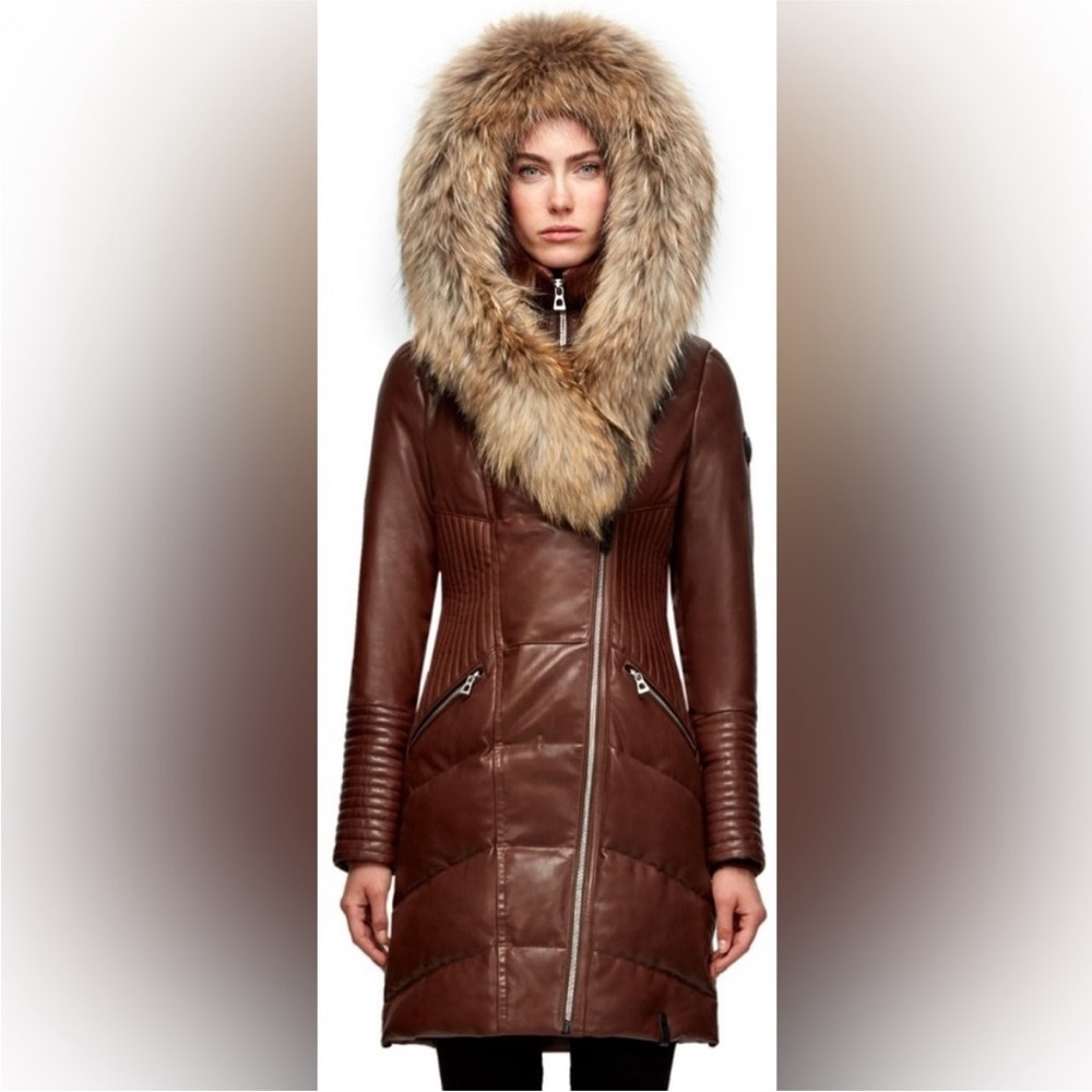 Rudsak Sia coat in brown, size XS